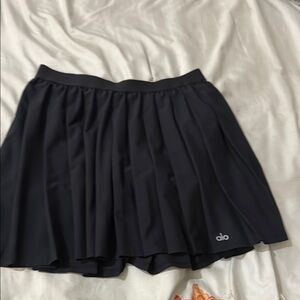 ALO Yoga Black Skater Mini Skirt